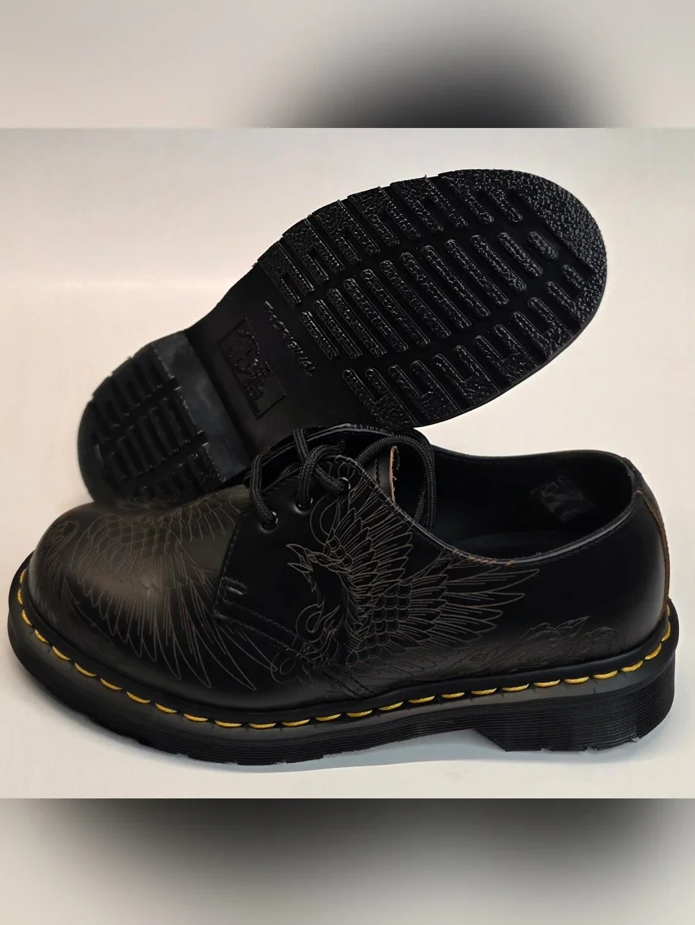 New  Dr. Martens 1461 Phoenix 3-Eye Oxford Shoes Smooth   Leather Men's Size 8